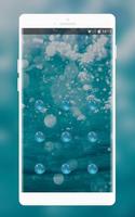 sea beach undersea bubbles lock theme syot layar 1