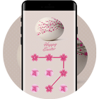 Peach APP Lock Theme Easter Egg Pin Lock Screen ไอคอน