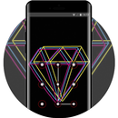 Lock theme for psychedelic night stylish wallpaper APK