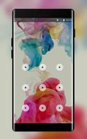 Lock theme for oppo a37 rainbow color wallpaper скриншот 1