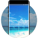 Lock theme for oppo f5 bright beach wallpaper aplikacja