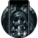 Bones APP Lock Theme 3D Skull Pin Lock Screen aplikacja