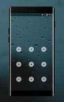 Lock theme for lenovo k6 power blue wet window تصوير الشاشة 1