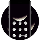 Space APP Lock Theme Moon Pin Lock Screen icône