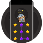 Star APP Lock Theme Owl Pin Lock Screen icône