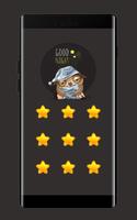 Star APP Lock Theme Owl Pin Lock Screen Poster