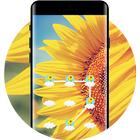 Sunflower APP Lock Theme Flower Pin Lock Screen آئیکن