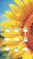 پوستر Sunflower APP Lock Theme Flower Pin Lock Screen
