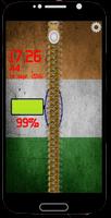 India Flag Lock Screen Zip Affiche