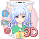 3D Cute Lolita theme (Tap for more animation) APK