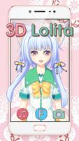 3D Cute Lolita theme (Tap for more animation) পোস্টার