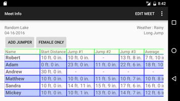 Track and Field Jump Tracker पोस्टर