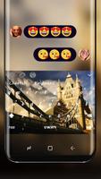 UK Big Ben Theme London Keyboard ポスター