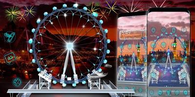 3D London Eye Ferris wheel Theme Ekran Görüntüsü 3