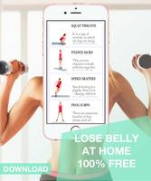 Lose belly fat at home Affiche
