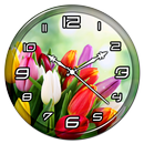 Colorful Tulips Clock Live WP APK