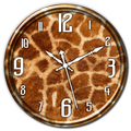 Animal Print Clock Live WP