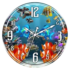 Aquarium Clock Live Wallpaper