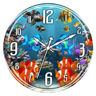 ikon Aquarium Clock Live Wallpaper