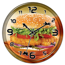 Burger Clock Live Wallpaper APK