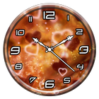 Glitter Clock Live Wallpaper icono