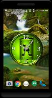 Green Clock Live Wallpaper Affiche
