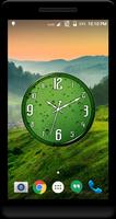 Green Clock Live Wallpaper capture d'écran 2