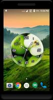 Green Apple Clock Live WP imagem de tela 1