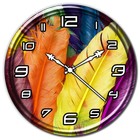 Feathers Clock Live Wallpaper icon