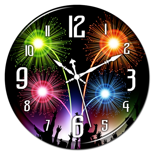 Firework Clock Live Wallpaper