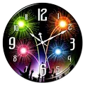 Firework Clock Live Wallpaper