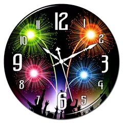 Firework Clock Live Wallpaper