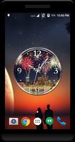 Firework Clock Live Wallpaper تصوير الشاشة 1
