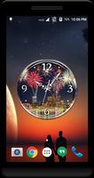 Firework Clock Live Wallpaper ảnh chụp màn hình 1