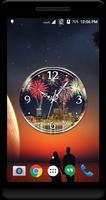 Firework Clock Live Wallpaper اسکرین شاٹ 1