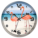 Flamingo Clock Live Wallpaper APK