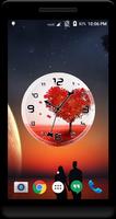 Love Tree Clock Live Wallpaper capture d'écran 1