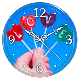 Lollipop Clock Live Wallpaper icono