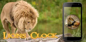 Lions Clock Live Wallpaper