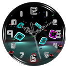 Neon Clock Live Wallpaper icône