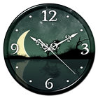 Night Sky Clock Live Wallpaper simgesi