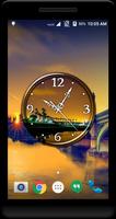 Night Sky Clock Live Wallpaper постер