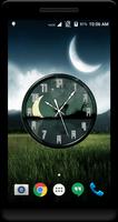 Night Sky Clock Live Wallpaper скриншот 1