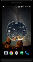 Night Sky Clock Live Wallpaper captura de pantalla 2