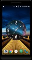 Night Sky Clock Live Wallpaper Ekran Görüntüsü 3