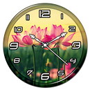 Pink Flower Clock Live WP APK