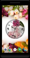 Rose Petals Clock Live WP Plakat