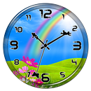 Rainbow Clock Live Wallpaper APK
