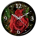 Rain Rose Clock Live Wallpaper APK