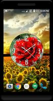 Rain Rose Clock Live Wallpaper screenshot 2